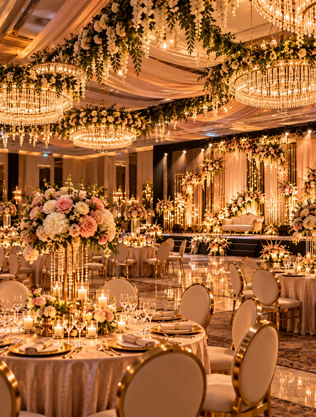 Reception hall styling